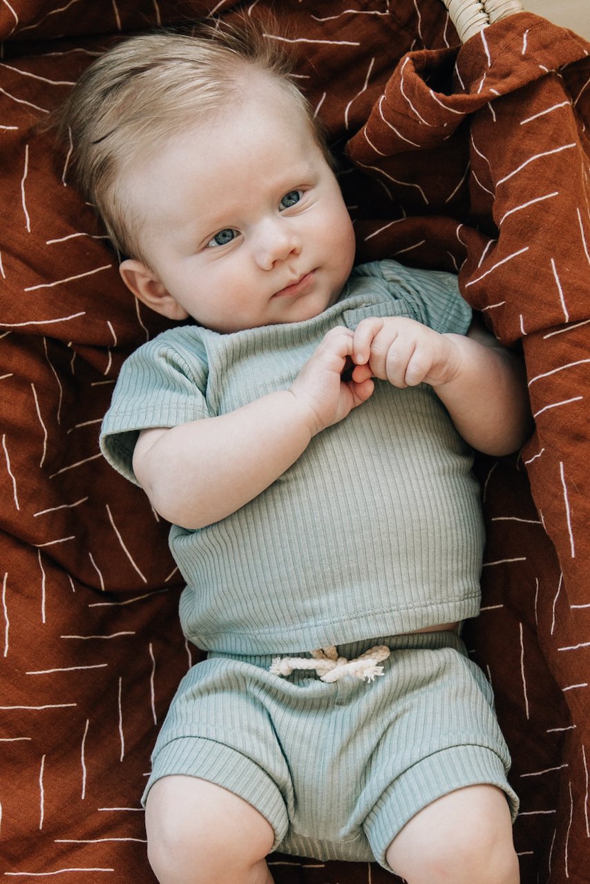 Little boys two piece ribbed outfit | ROOLEE
