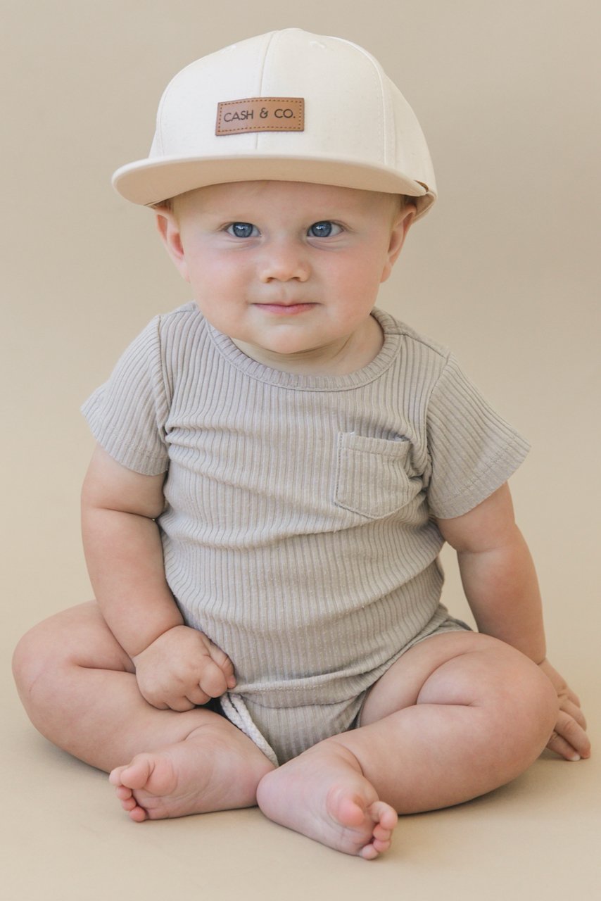 Grey short sleeve kids loungewear | ROOLEE