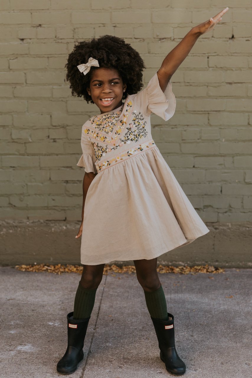Mini DeMille Embroidery Dress