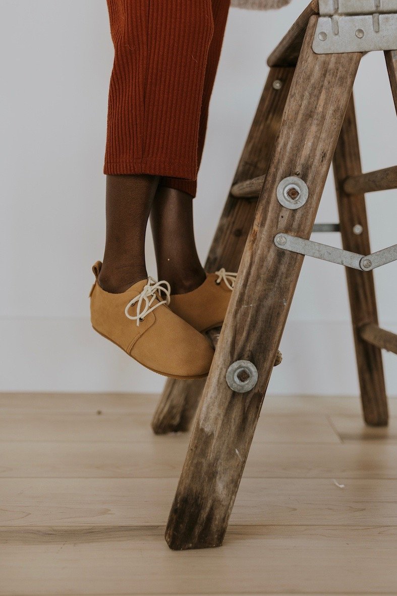 Natural leather kids shoe | ROOLEE