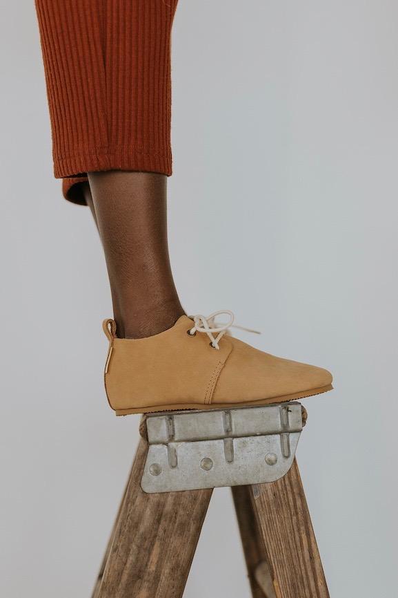 Natural leather kids shoe | ROOLEE