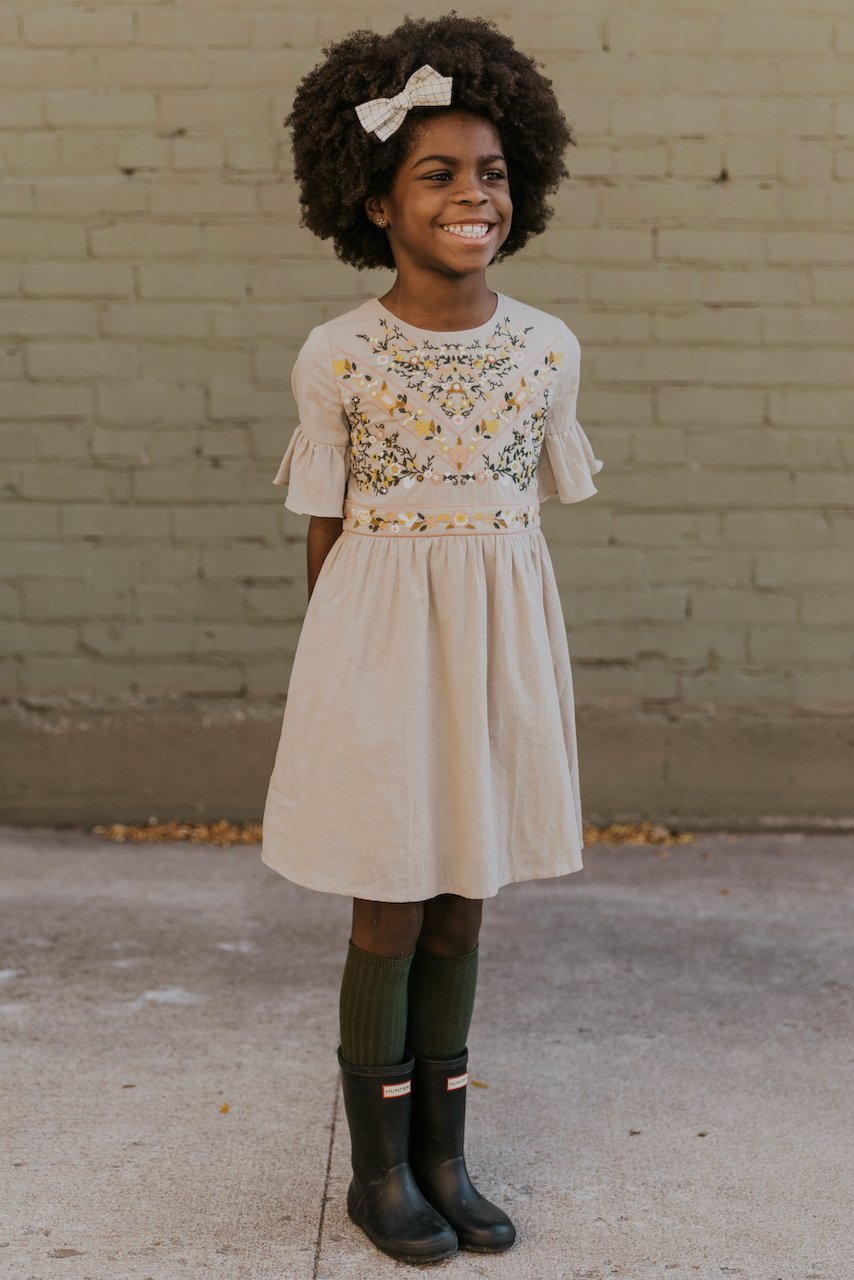 Mini DeMille Embroidery Dress