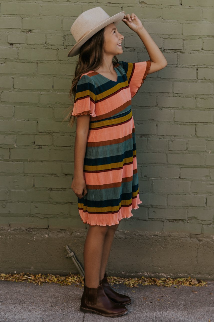 Cute bright stripe dresses | ROOLEE