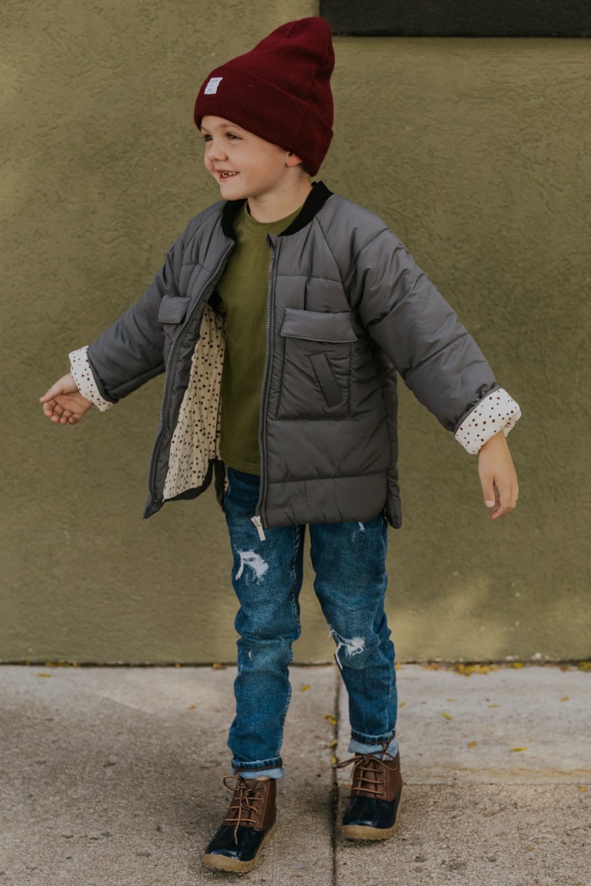 Grey Coat For Boys | ROOLEE
