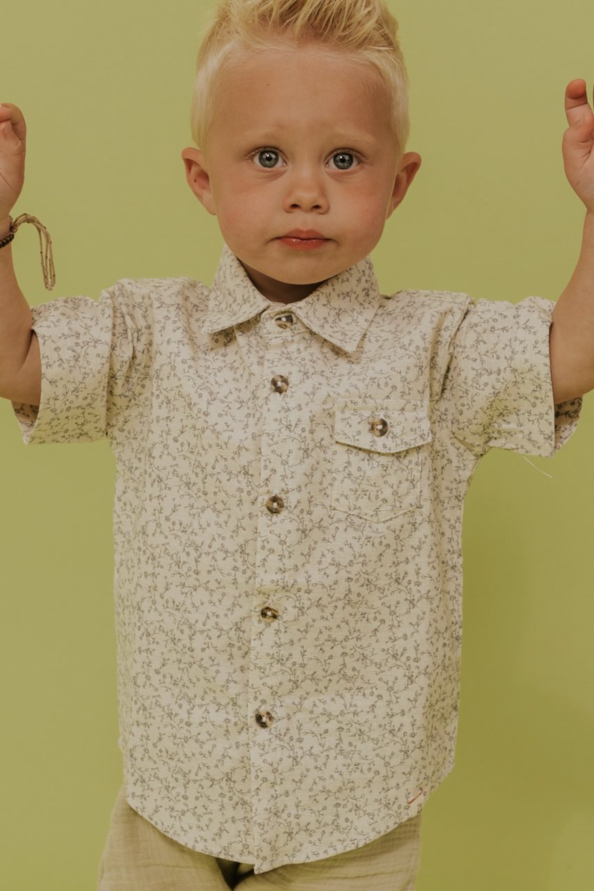 boys floral print shirt | ROOLEE