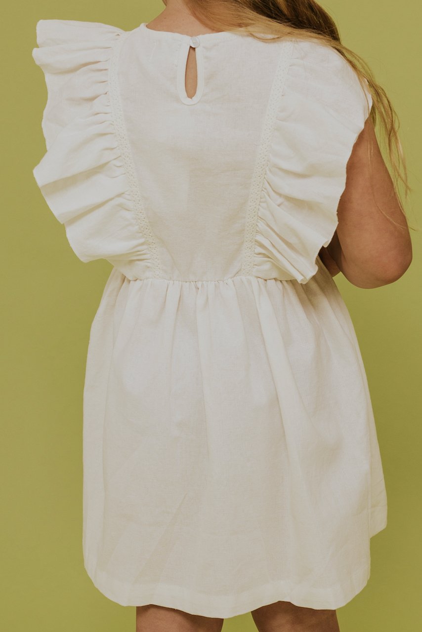 Butterfly Sleeve Girls Dress | ROOLEE