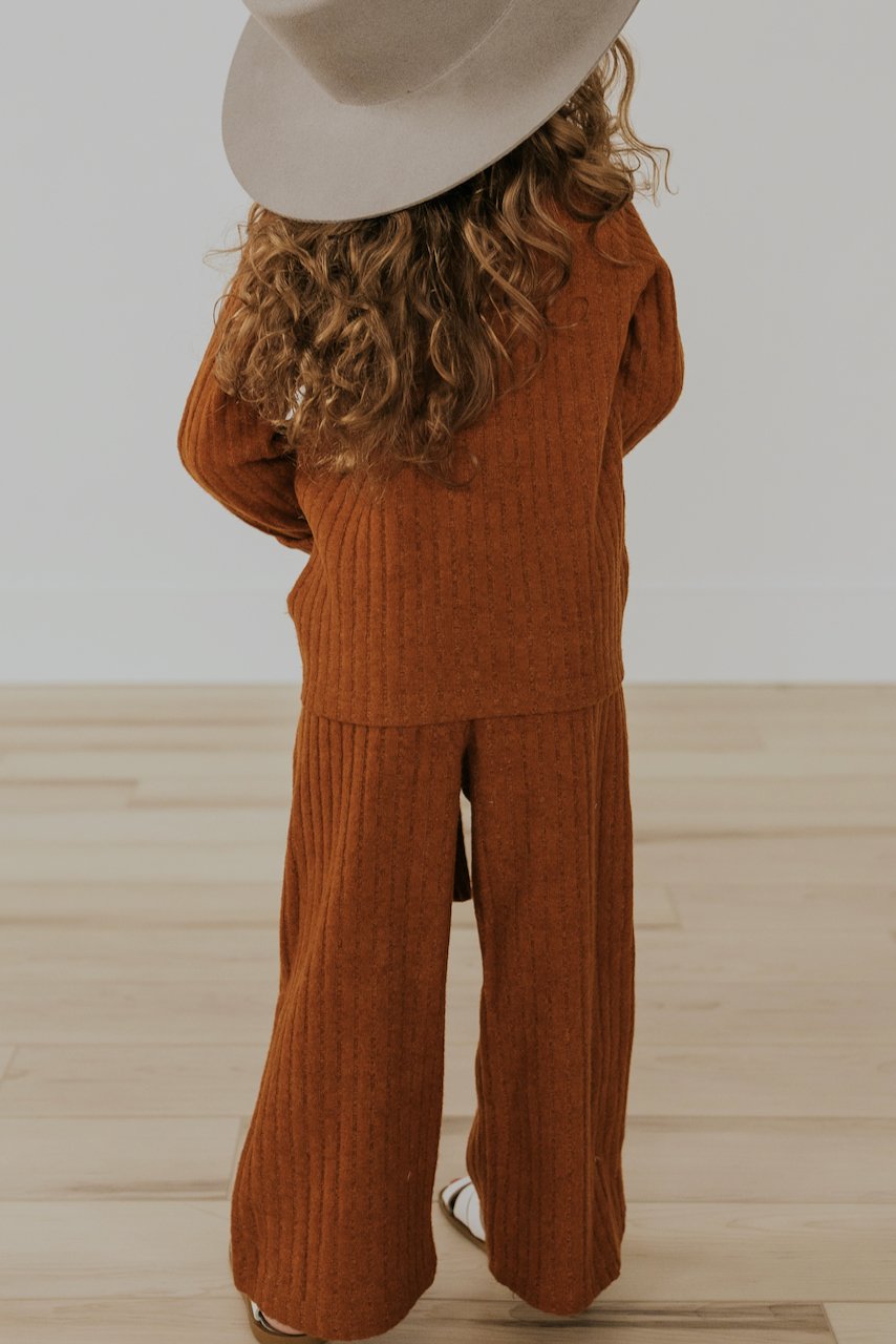 Elastic Long Girls Pants | ROOLEE