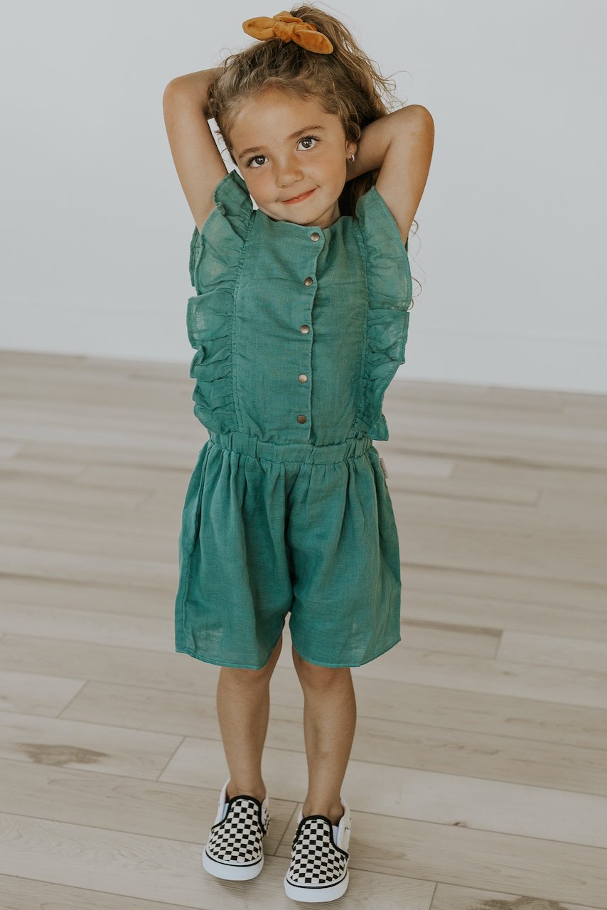 Lowell Muslin Ruffle Bodysuit