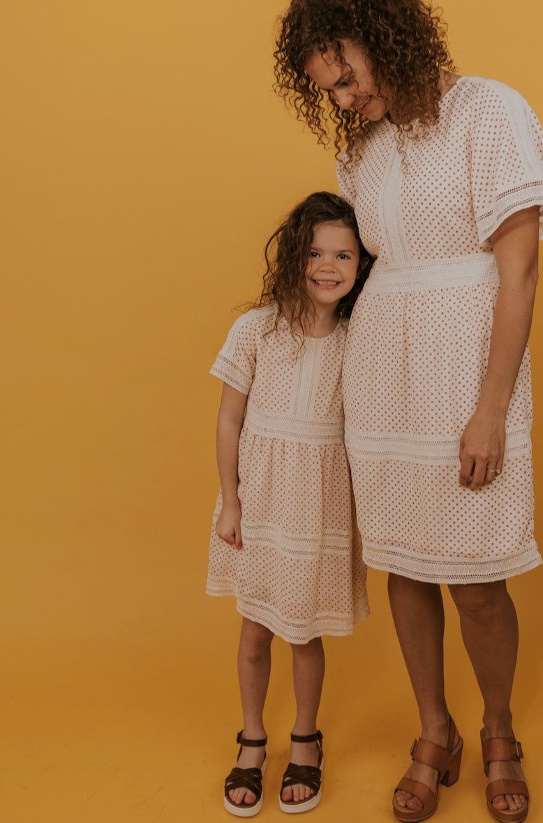 Mini Sayer Dot Detail Dress