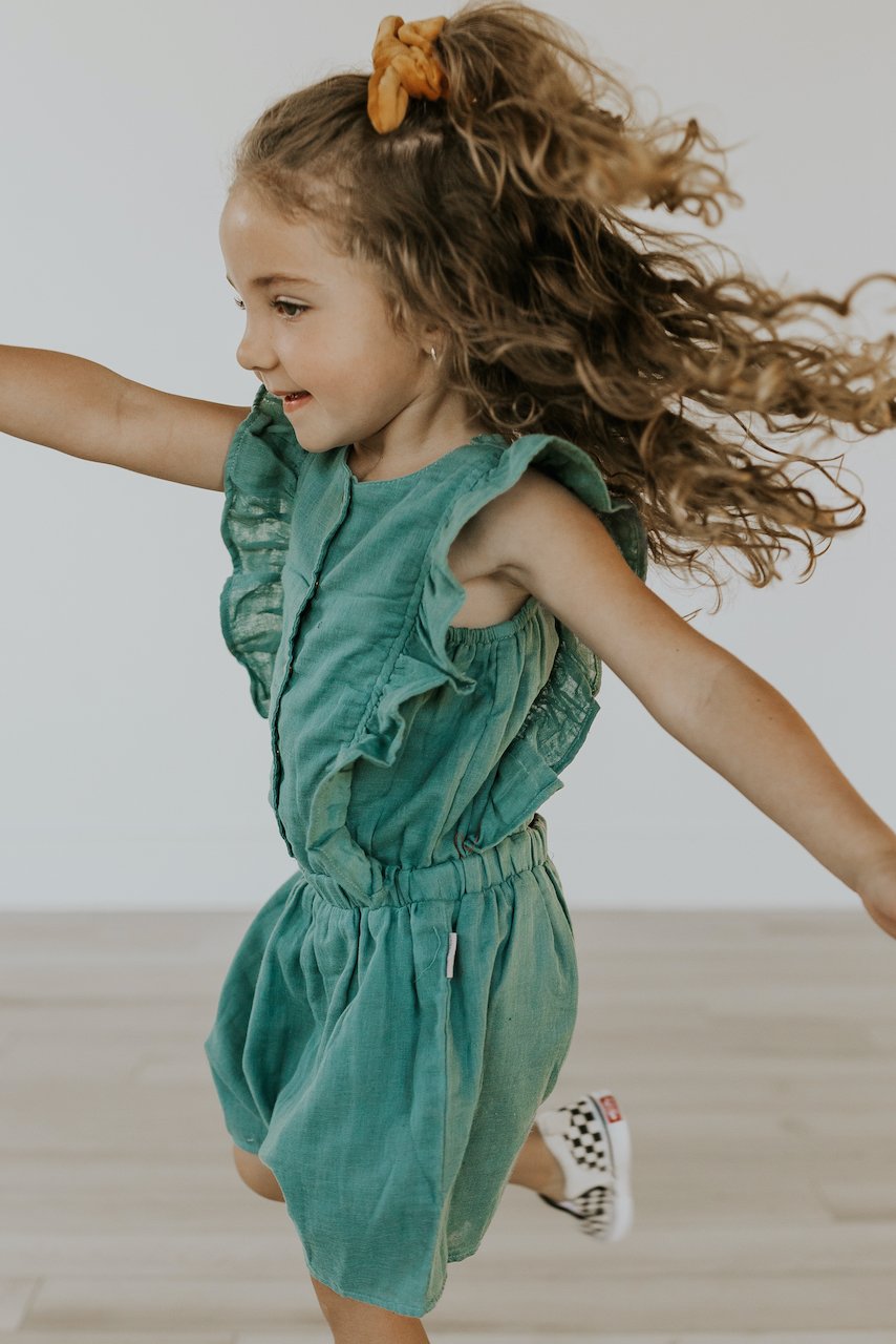 Lowell Muslin Ruffle Bodysuit