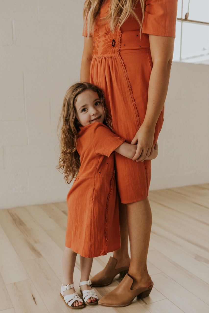Red Matching Mommy and Me Dresses for Spring | ROOLEE