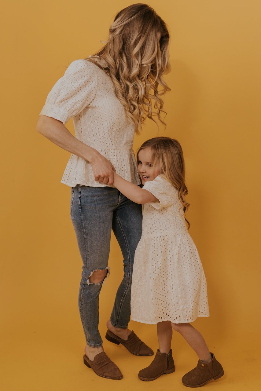 Mini Dear John Eyelet Dress