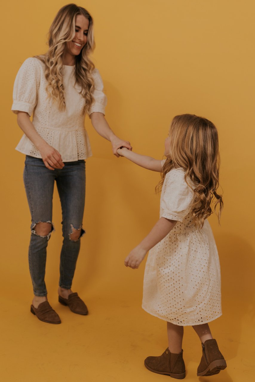 Mini Dear John Eyelet Dress