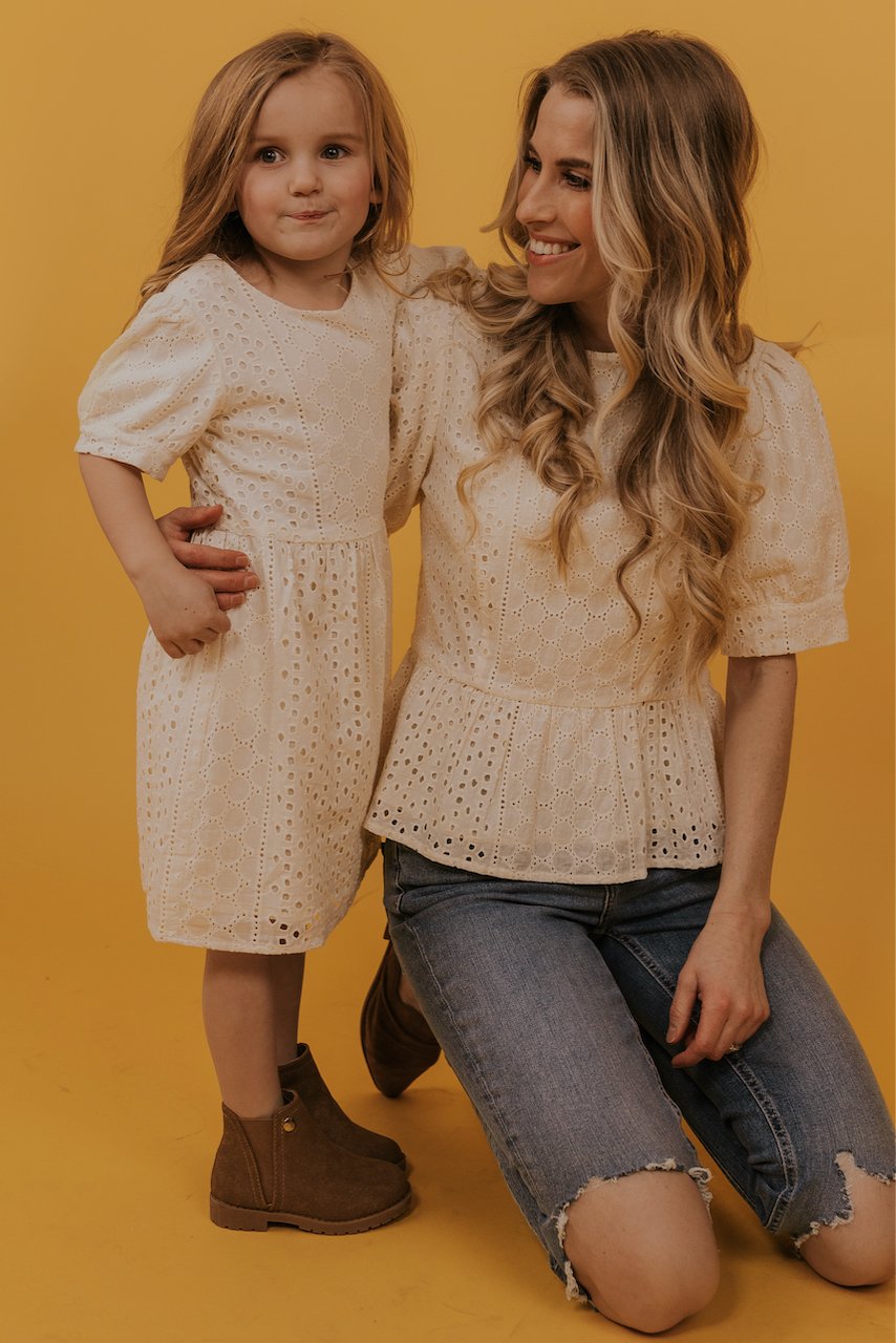 Mini Dear John Eyelet Dress