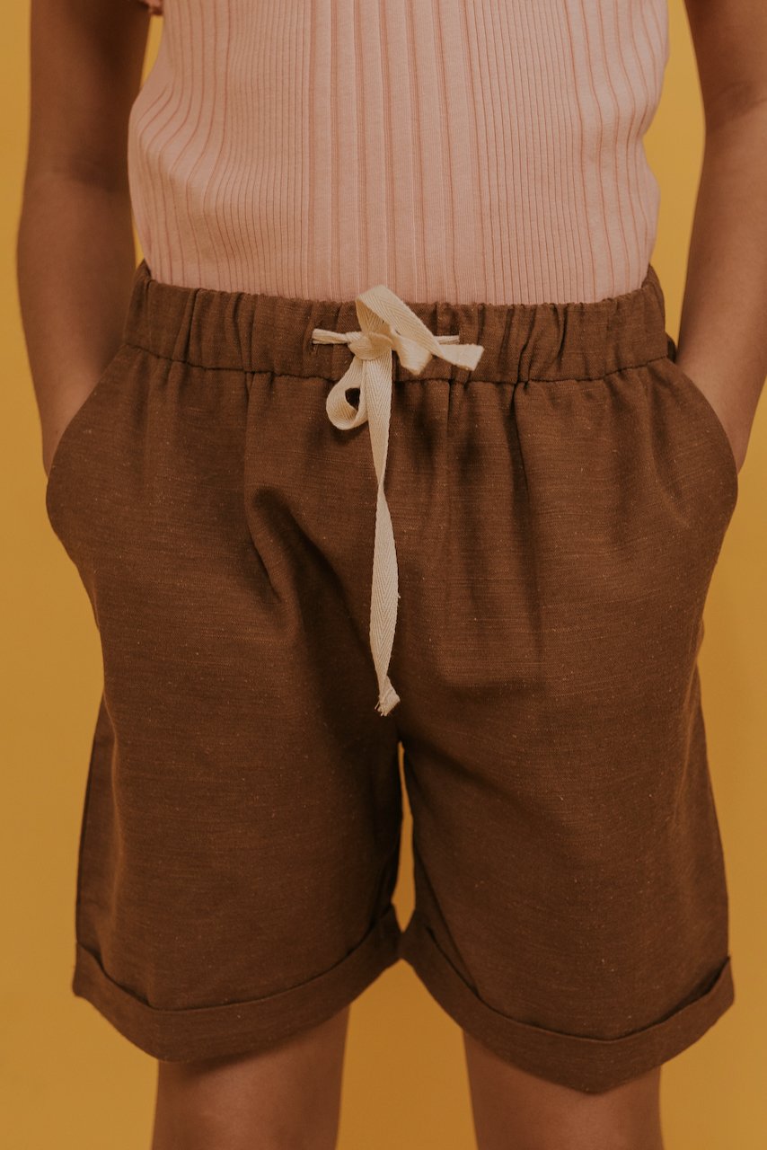 Drawstring kids lounge shorts | ROOLEE