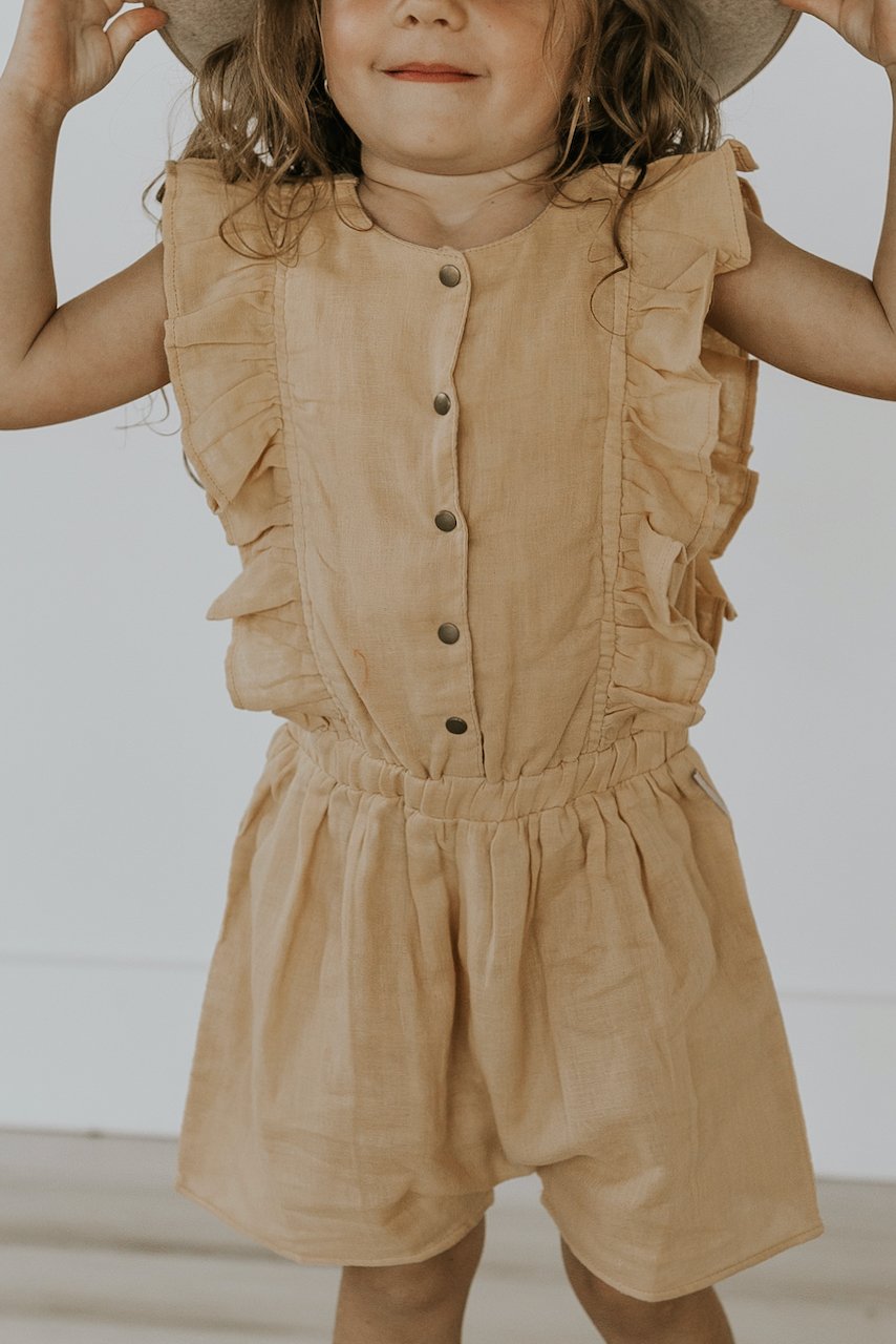 Lowell Muslin Ruffle Bodysuit