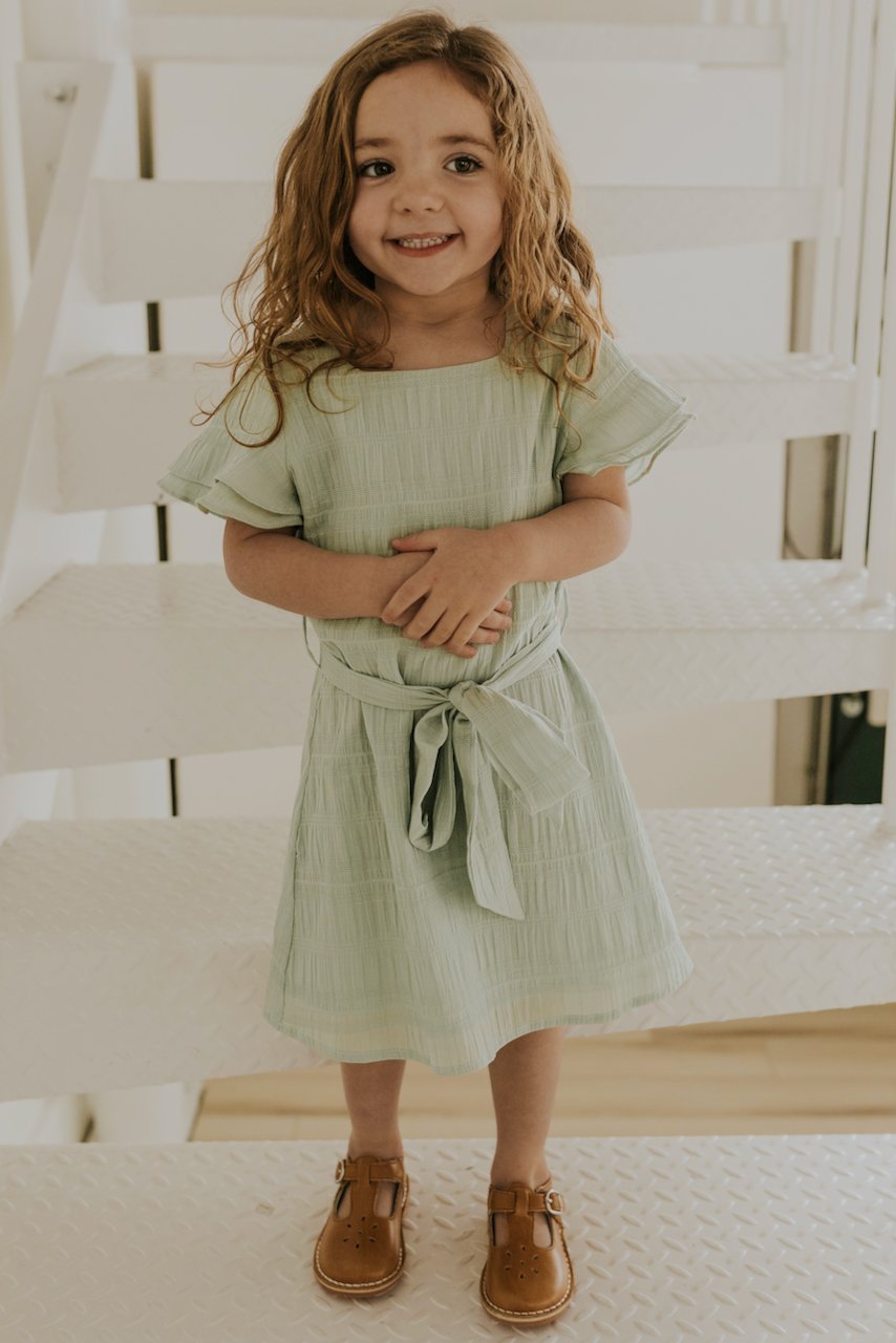 Kids Simple Blue Dresses | ROOLEE