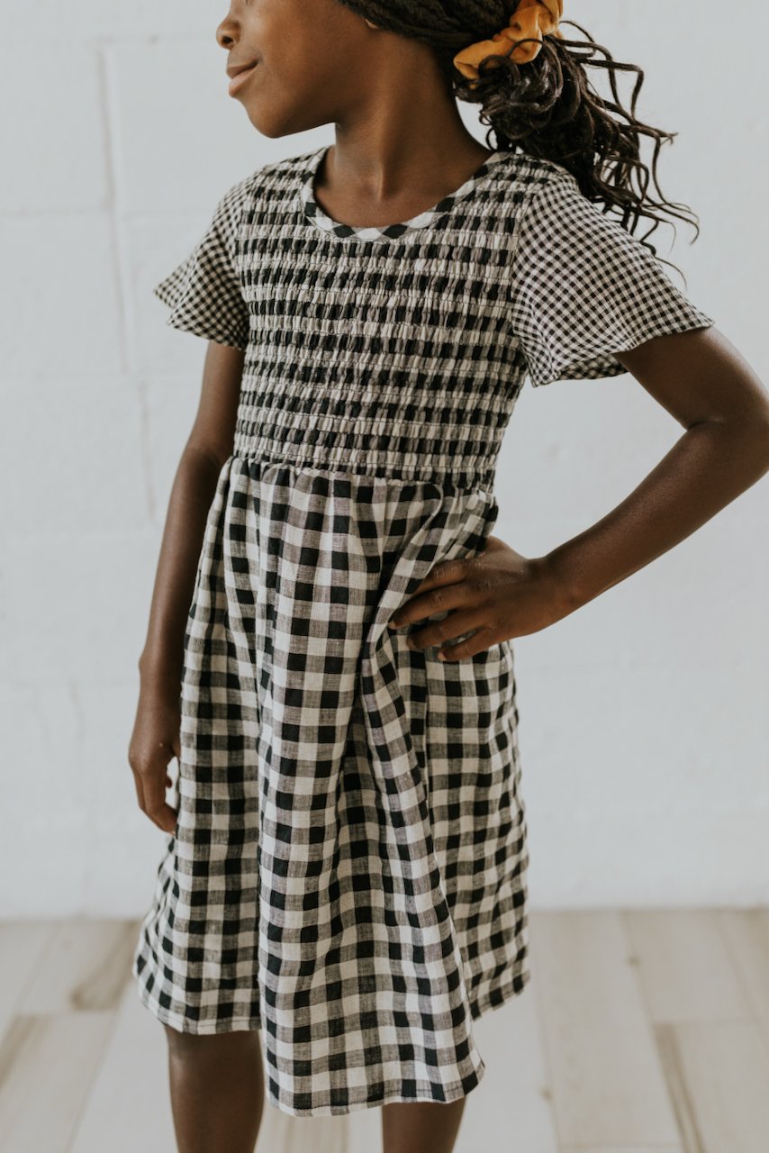 girls black and white dresses | ROOLEE