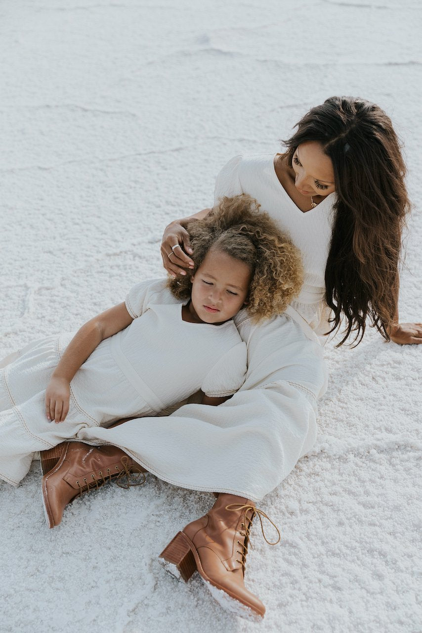 V neck matching mommy and me dresses | ROOLEE
