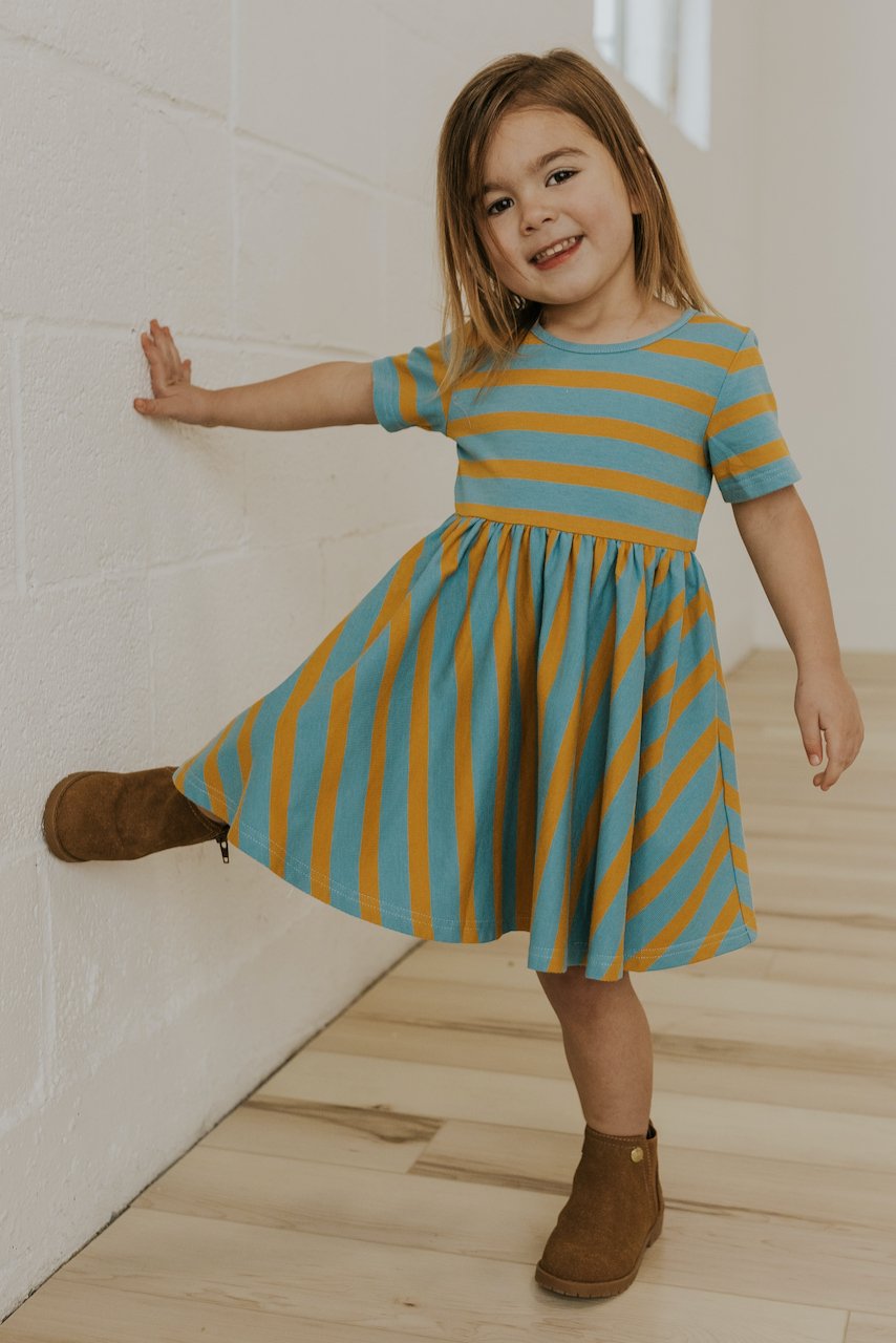 Striped Girls Dress | ROOLEE