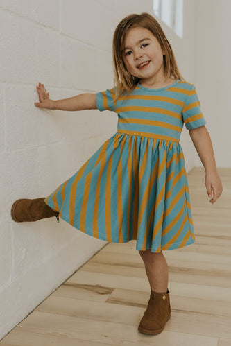 Striped Girls Dress | ROOLEE