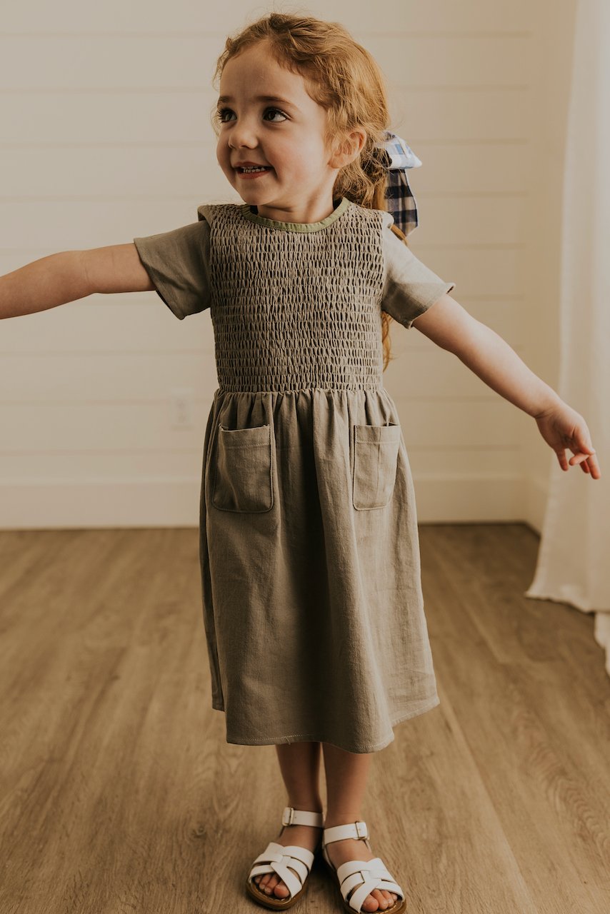 Crew neck casual girls dresses | ROOLEE