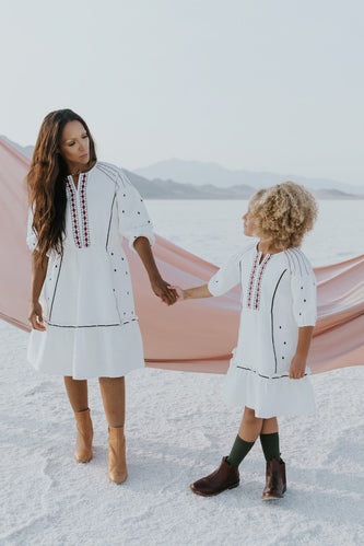 White flowing dress | ROOLEE
