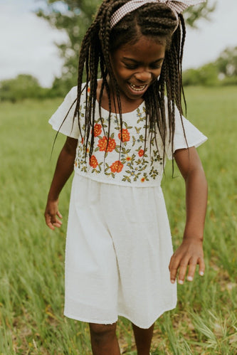 Mini Saturday Sun Embroidered Dress