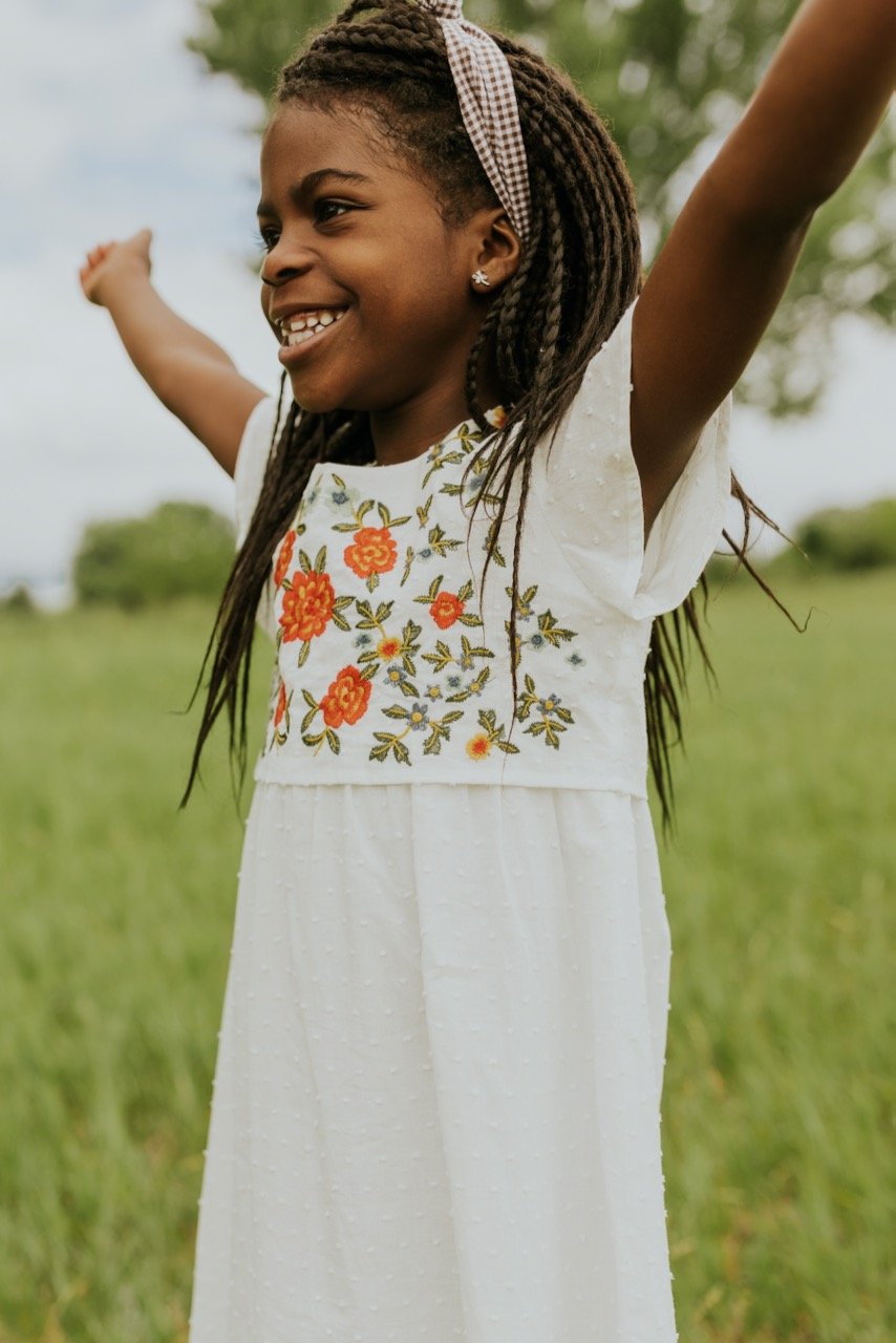 Mini Saturday Sun Embroidered Dress
