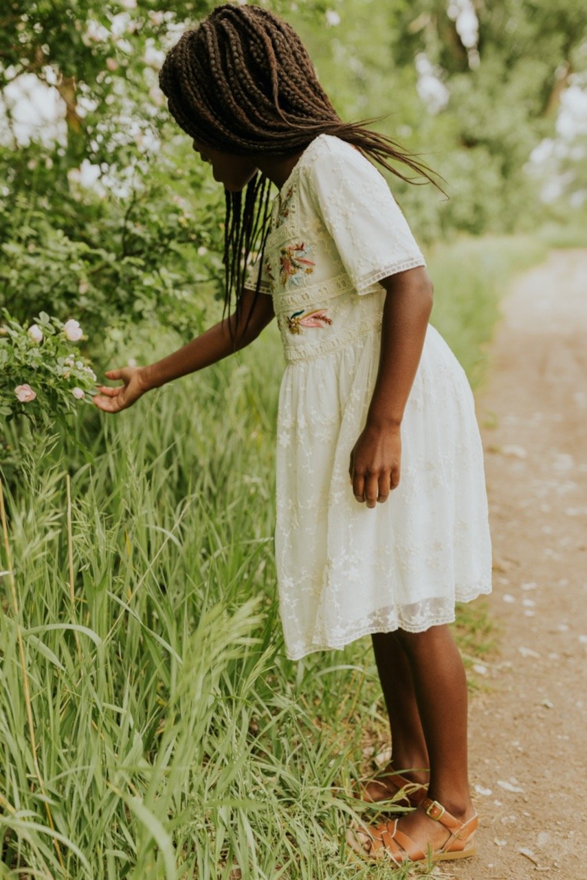 Mini Naomi Embroidered Dress