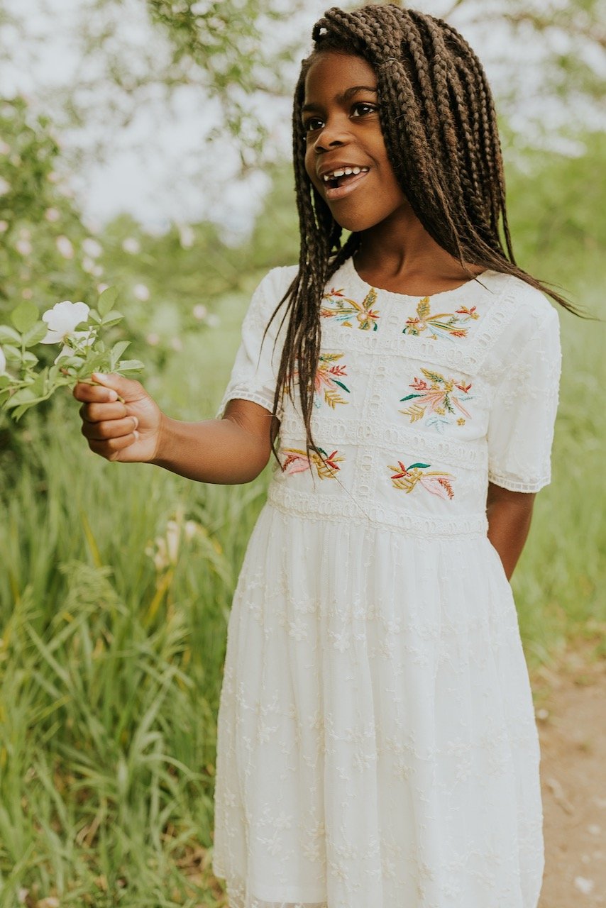 Mini Naomi Embroidered Dress