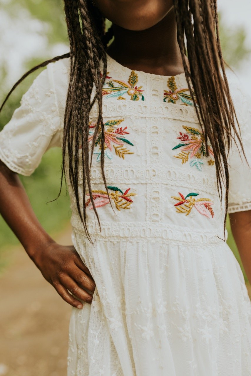 Mini Naomi Embroidered Dress