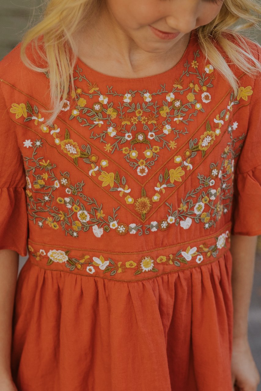 Mini DeMille Embroidery Dress
