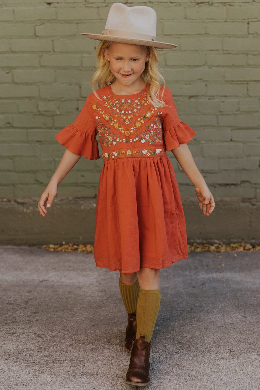 Mini DeMille Embroidery Dress