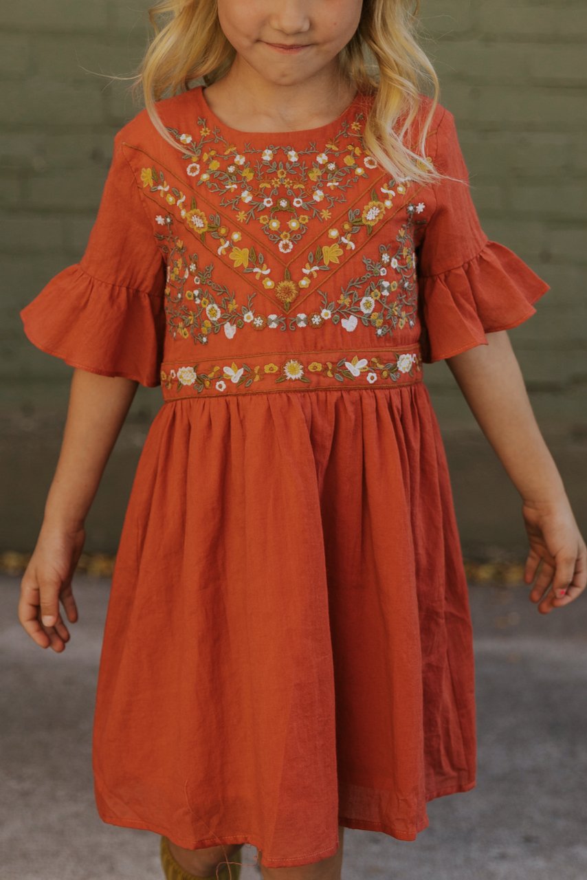 Mini DeMille Embroidery Dress
