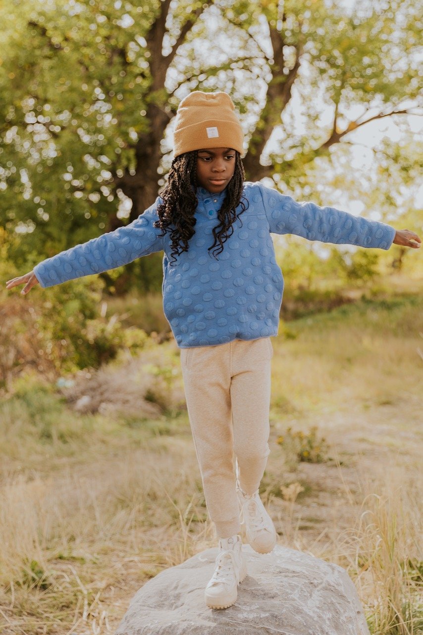 Cute Blue Pullover For Kids l ROOLEE