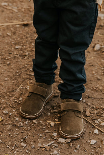 Boys olive dress shoes | ROOLEE