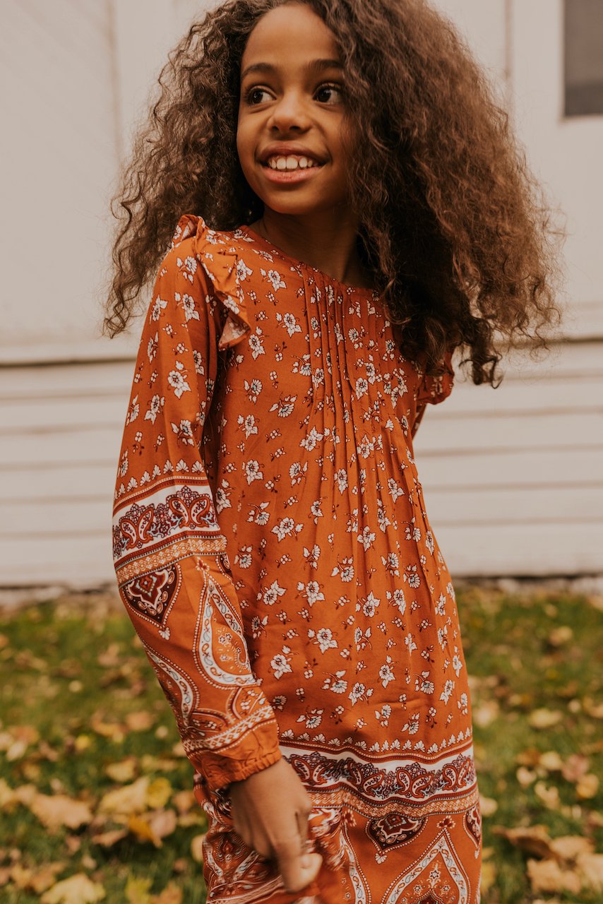 Floral Ruffle Dress | ROOLEE