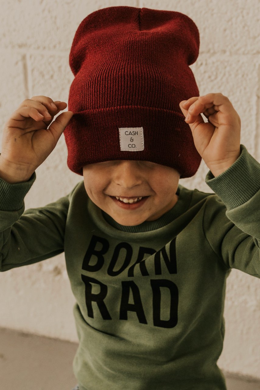 Red Kids Winter Hat | ROOLEE