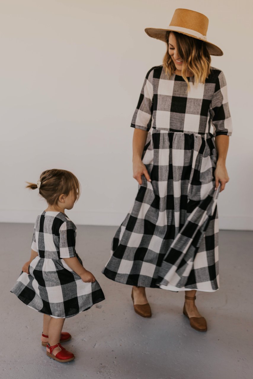 Mommy and Me Matching Plaid Dresses | ROOLEE
