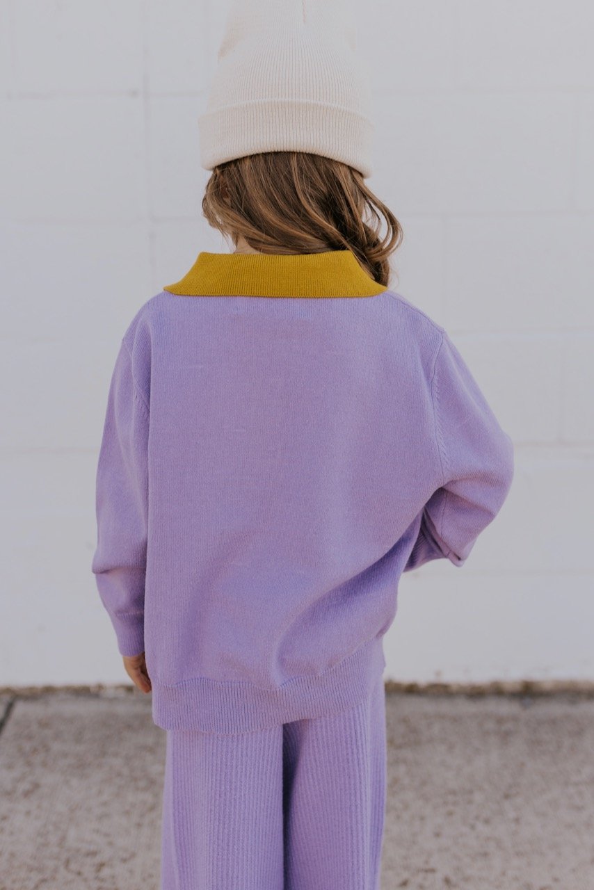 Purple Kids Long Sleeve | ROOLEE