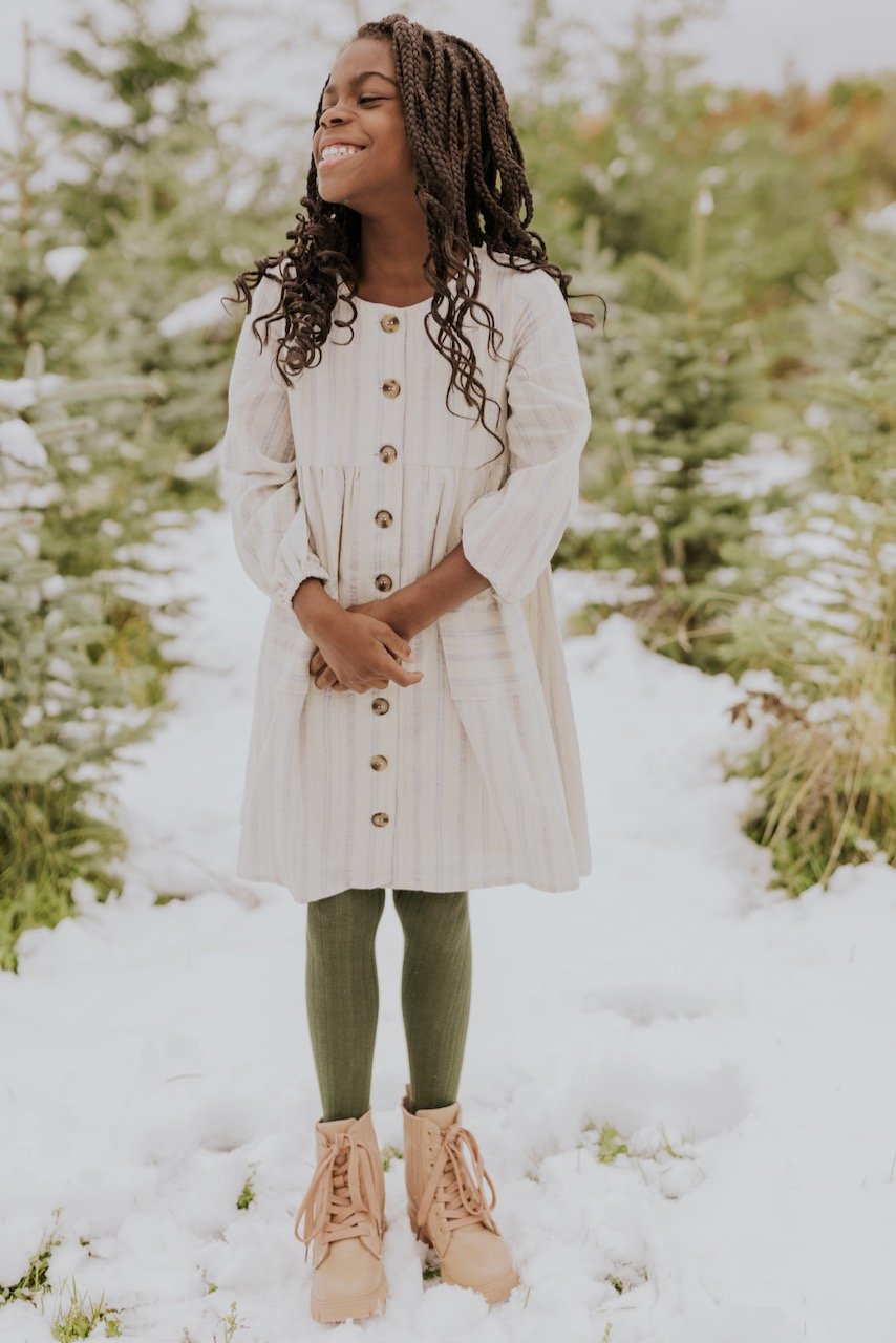 Girls White Dress | ROOLEE