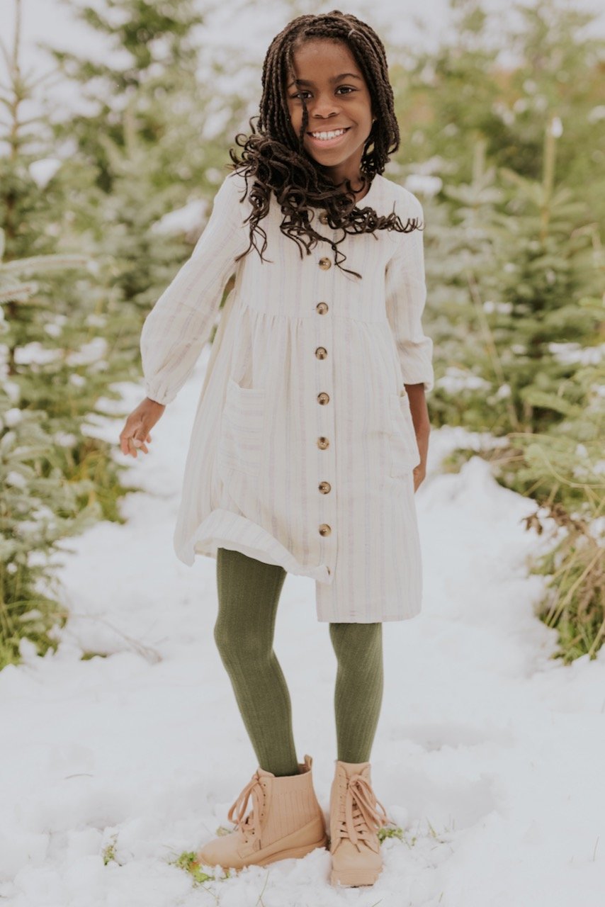 Girls Striped Dress | ROOLEE