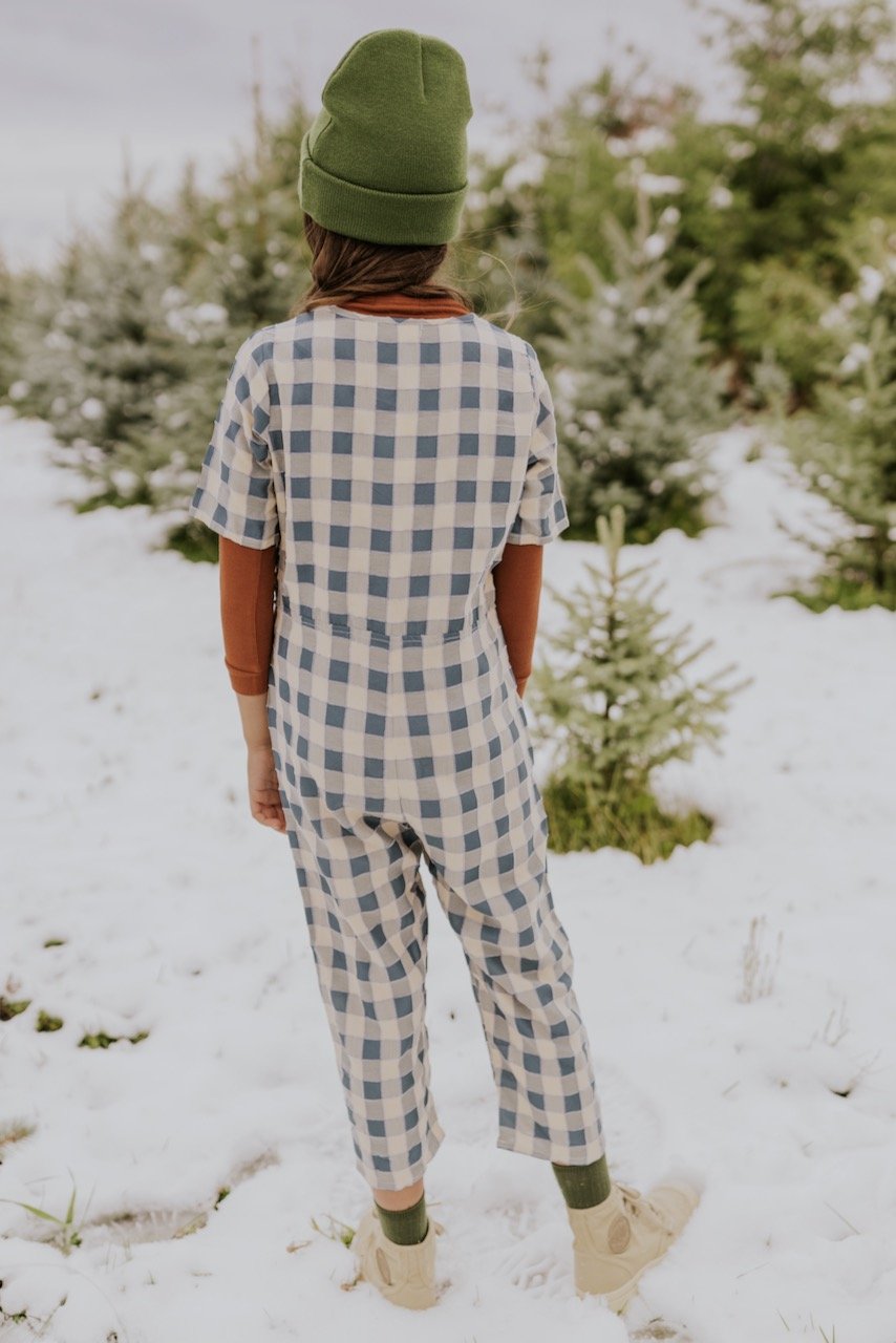 Cute Plaid Jumpsuit For Kids l ROOLEE