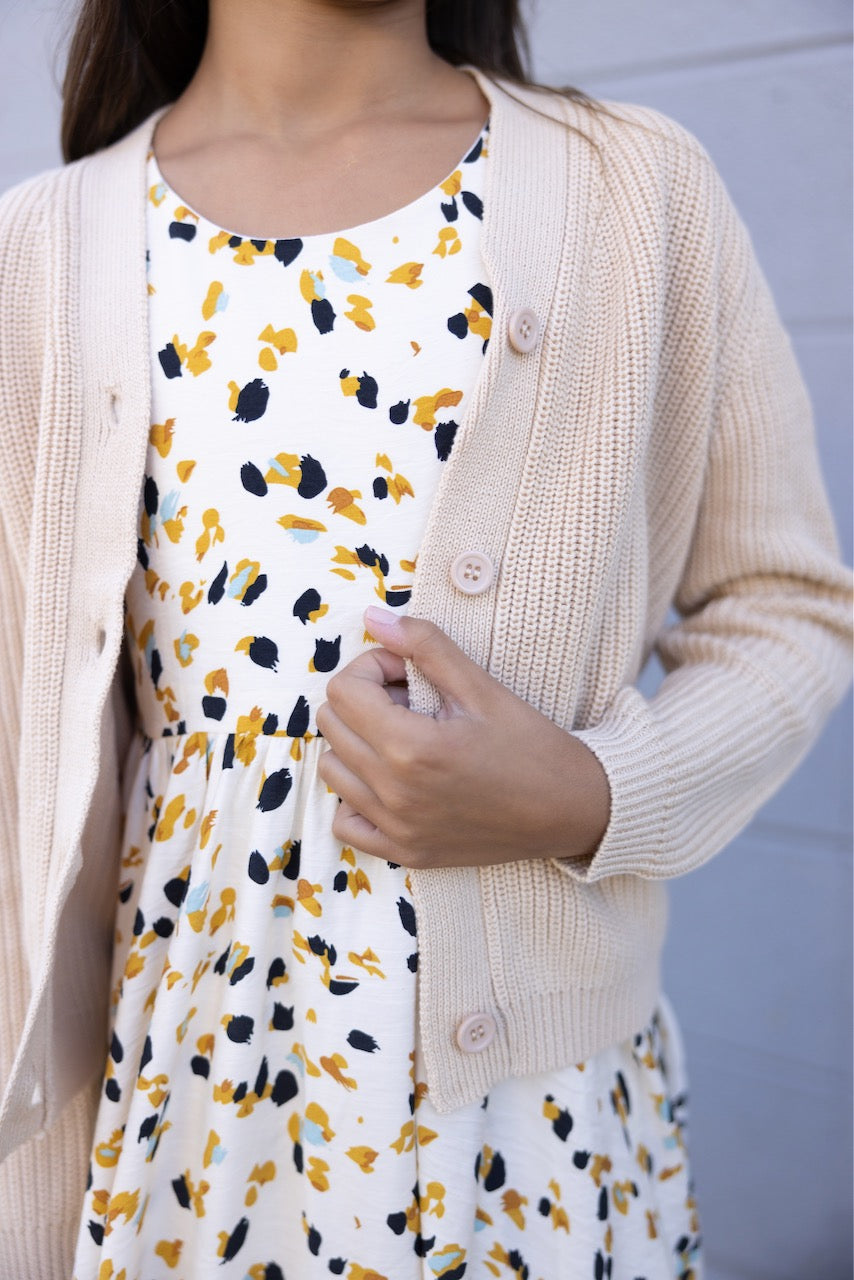 Girls Neutral Cardigans | ROOLEE Kids