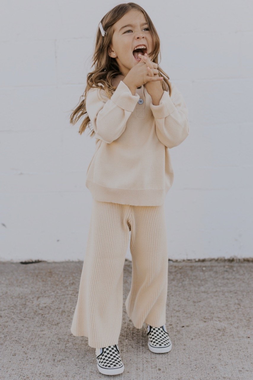 Kids Pants in White | ROOLEE