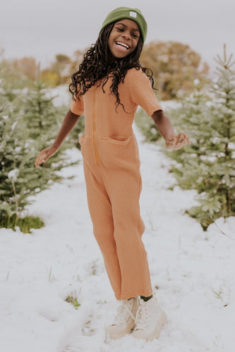 Peach Color Jumpsuit For Girls l ROOLEE