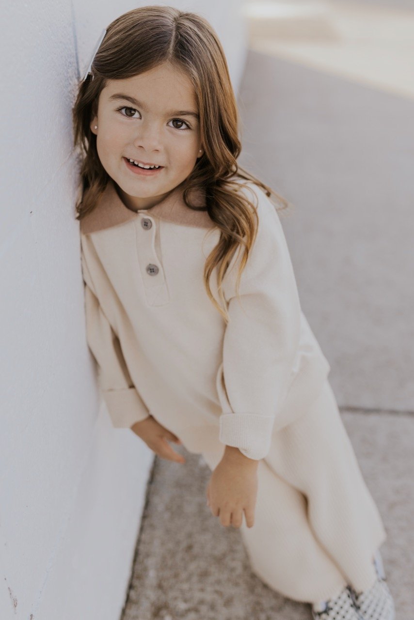 White Long Sleeve Tops for Kids | ROOLEE