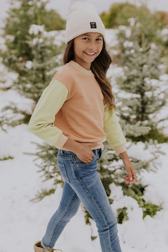 Cute Colorblock Sweater For Kids l ROOLEE