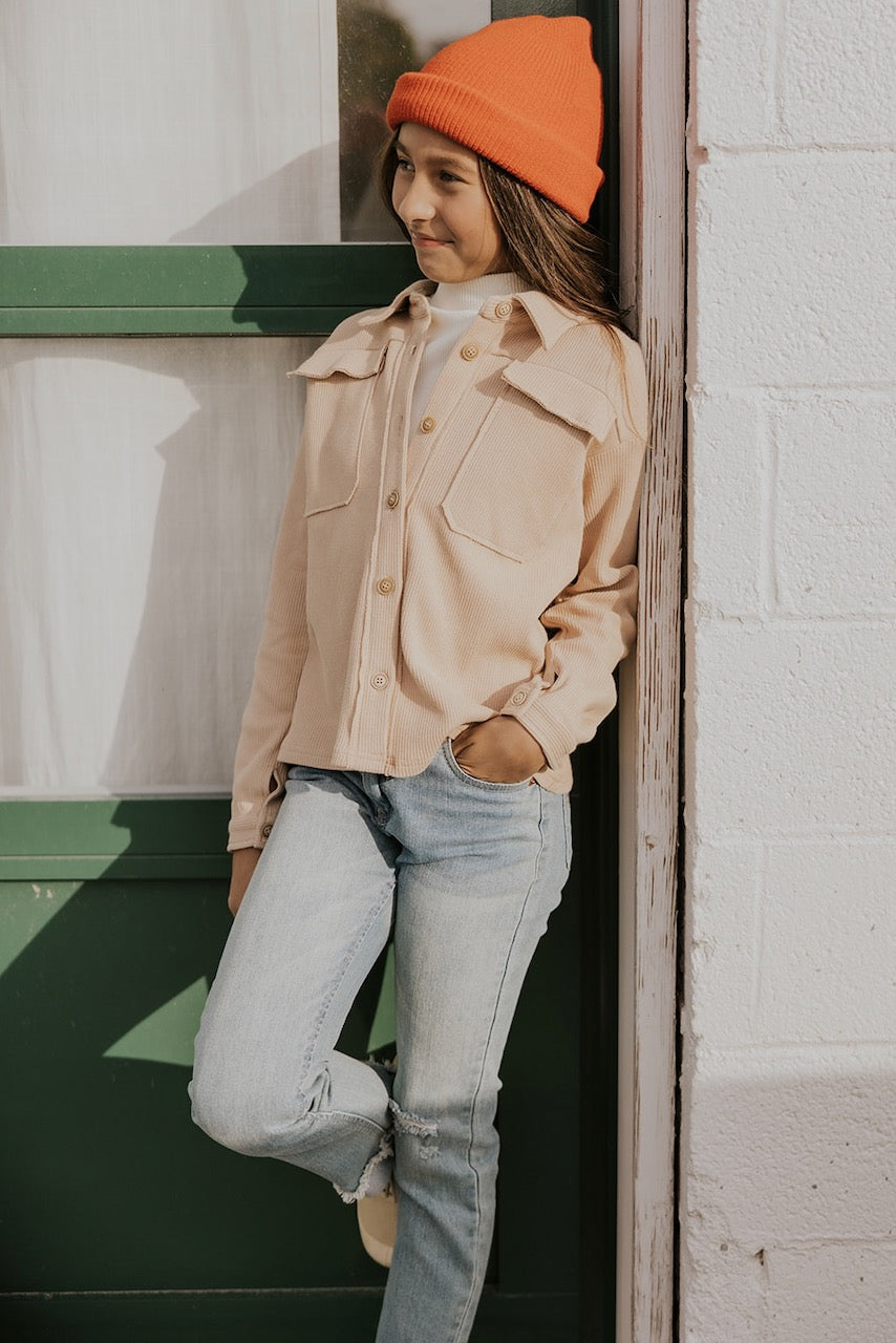Girls Cropped Shackets | ROOLEE Kids